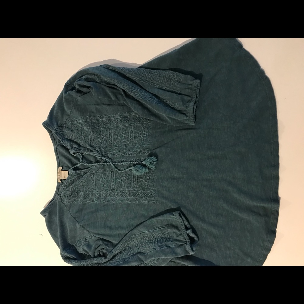 Lucky Brand 3/4 sleeve tee L